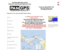 Tablet Screenshot of panama-gps.com